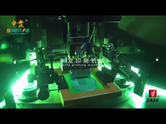 Machine de sérigraphie automatique à plat pour le dessus du couvercle