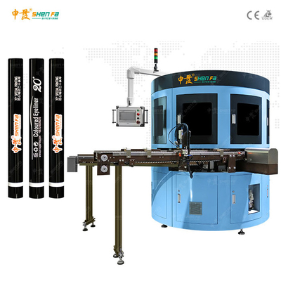 Machine d'impression tournante d'écran de deux couleurs pour les barils cosmétiques